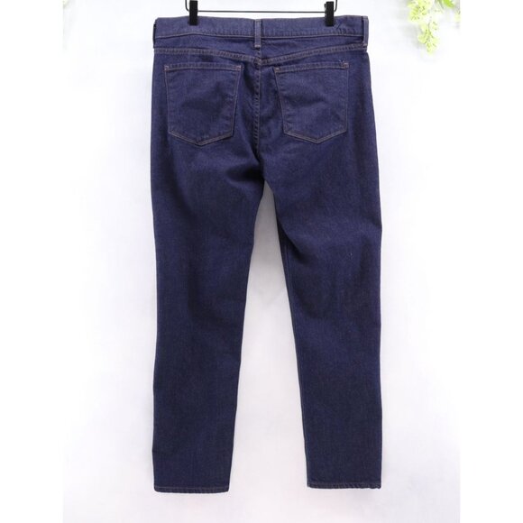 Mott & Bow Women's Slim Boyfriend Straight Leg Dark Blue Jeans Sz 32X30 - Picture 2 of 11